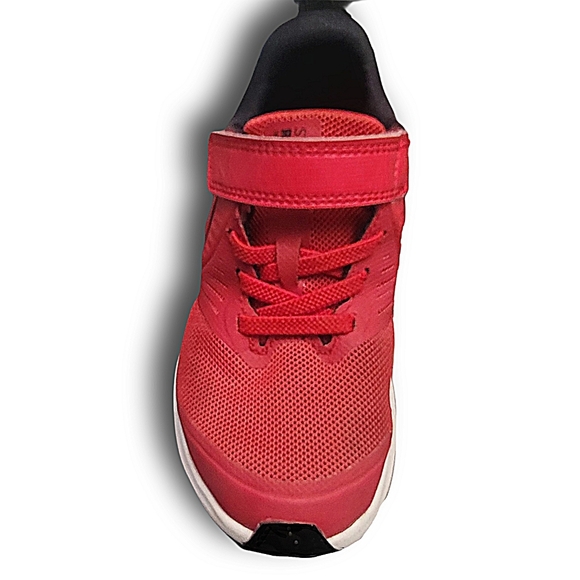 Nike Little Kid Star Runner 2.0 Red Sneakers Shoes Size 11C Black Swoosh Logo - Picture 2 of 14